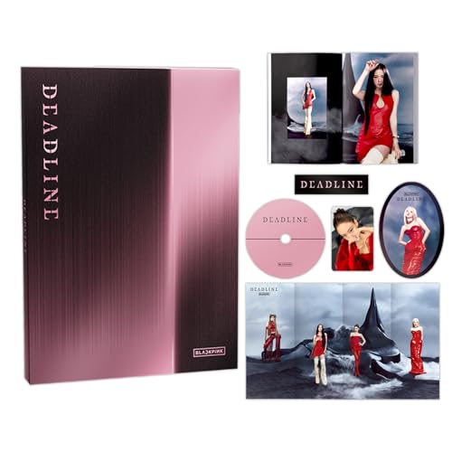 DEADLINE 3rd MINI ALBUM (BLACK Ver.) Photobook + Group Folded Poster + CD + 2 Pin...