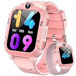 Blackview 4G Kids Smart Watch | GPS+LBS+Wi-Fi Tracker & SOS Function | 2-Way Video/Voice Chat/Calls/SMS | Sleep Monitor | Pedometer | Class Mode, Camera, Games | Birthday Gift for Boys Girls -2 Straps