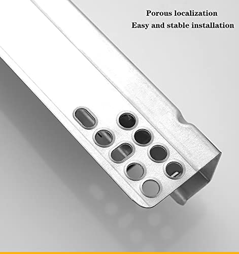 Concealed Runners For Drawer Hidden Undermount Runners Full Extension Drawer Slide, 2 Fold Kitchen Cupboard Drawer Slide, Soft Close Drawer Runners, Close Metal Drawer Slides ( Color : Silver , Size : #TOP4