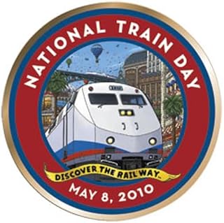 Amtrak Collector Edition 2010 National Train Day Die Struck Lapel Hat Pin Train