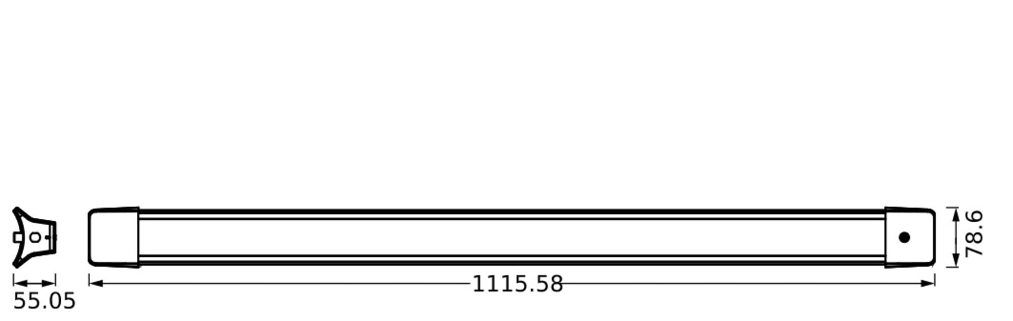 LEDVANCE OFFICE LINE Abgependelte Bürodeckenleuchte mit Zugschalter in Weiß, 1.1 m lang, 41 W / 3400 lm, kaltweiß (4000 K), funktionales Design für Büroanwendungen, CRI 80, IP20.