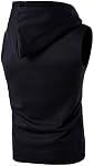 STTLZMC Men's Sleeveless Hooded Bodybulding Tank Tops Gym Muscle Workout Hoodie with Pocket