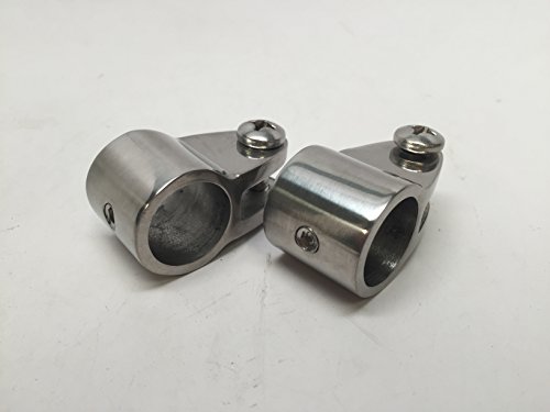 2 PCS MARINE BOAT BIMINI TOP CANOPY FITTINGS SS 316 TOP JAW SLIDE 3/4