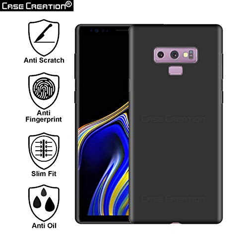 Image of Case Creation Luxurious OG Series for Samsung Galaxy A6+ Case Cover,Anti-Dirty Slim Case Frosted Matte Cute Candy TPU Raised Bezel (Splash of Color) Back Cover for Samsung A6 Plus -Black
