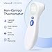 No-Touch Thermometer for Adults and Kids, 1-Second Fast Reading, Color-Coded Fever Alarm, Silent Mode, Object & Room Temperature Function, Baby Essential | Home Medical | Nurse Accessories for Work