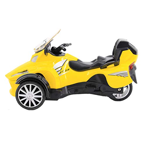 Vimoisa Kids Toys Car Pull Back Vehicles Music Lighting 1:16 Die Cast Racing Mini Motorcycle - Thumbnail 4