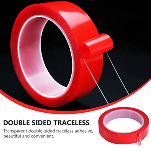 Fita adesiva dupla face resistente Tehaux com 3 rolos de fita adesiva dupla face transparente fita d