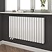 Produktbild EMKE Heizkörper Design Röhrenheizkörper 600x1000mm Weiß Horizontale Heizung Seitenanschluss Doppellagig, 1554W