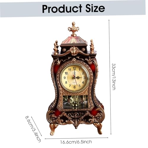 Reloj Despertador Vintage de Plástico con 16 Melodías y Campanilla Cada Hora 7