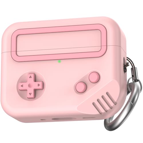 Image of TRONWIN for AirPods Pro 3 Case - 2025 Silicone Game Console Design Case for Apple AirPods Pro 3rd Generation, Cute Airpod Pro 3 Cover for Men /Women (Pink)