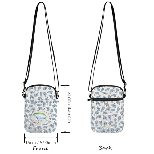 Lywjyb Birdgot Manatee Animal Crossbody Bag Sea Cow Lover Gift Ocean Life Gift Manatee Lover Gift2
