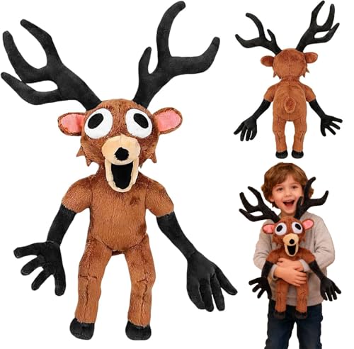 TaiXinYuly 99 Noches en El Bosque Ciervo Peluche, Ciervo Villano Coleccionable, Muñeco de Peluche de Ciervo, Juguete de Peluche Suave,Regalos para Niños y Niñas
