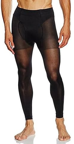 Męskie legginsy GLAMORY Thermoman 100-czarny-L (44-46)