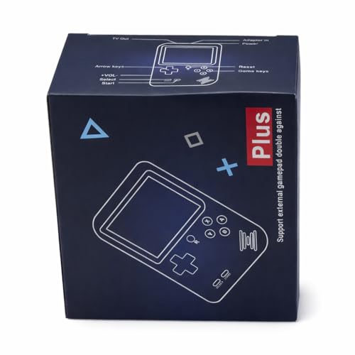 Game Box Plus Handheld Gaming Console, 3 Inch Super Wide LCD Screen, Multi-Platform Support, RED