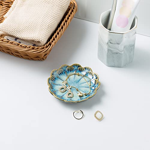 Image of BEUNAIZER Jewelry Dish Tray, Ring Dish, Ceramic Trinket Tray, Key Bowl