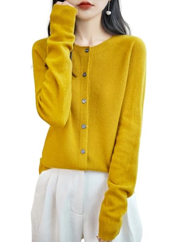 Chanyarn Women's Crewneck 100% Merino Wool Sweater...