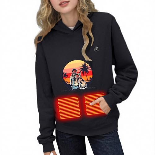 Veste chauffante à capuche enfant idéale pour le ski et les activités de plein air en hiver