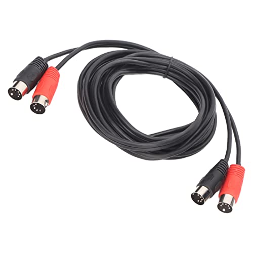 Hosi 5 Pin 2 Din To 2 Din Cable, Tanglefree Male To Male Din 5 Pin To Din 5 Pin Cable Stable Transmission Easy To Use For Led Lights #TOP4
