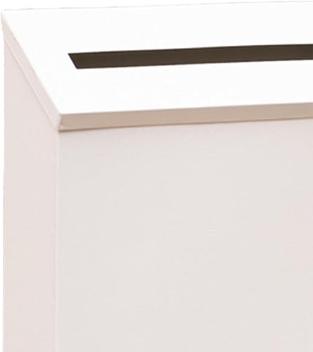 Miniatura 5 de IEUDNS Buzón de montaje en pared, buzón de caída, caja de soporte de periódico de carga superior, buzón decorativo, buzón de metal para decoración