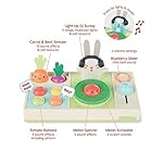 Skip Hop Baby Musical DJ Set Toy with Lights, Songs, Sound Effects, and Soft Textures, Farmstand Let The Beet Drop DJ Set - Image 3