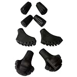 A ALAFEN Replacement Rubber Tips Set for Trekking Pole Walking Hiking Sticks Tips Protectors