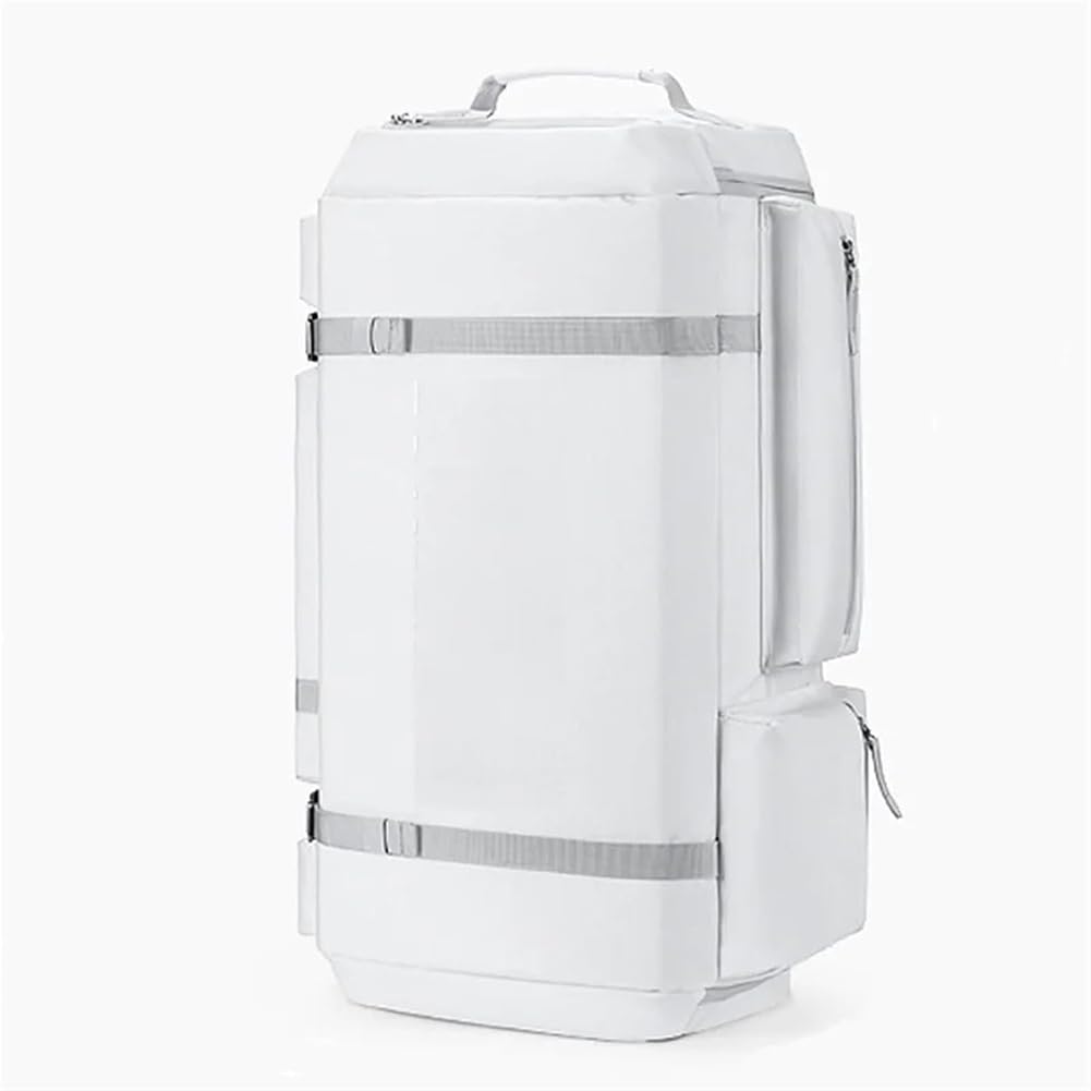 Mochila De Arranque De Esquí Blanco, Mochila De Viajes Deportivos 55L para Esquí, Mochila Profesional De Snowboard, Bolsa De Esquí con Acolchada Personal, Snowboard Y Accesorios De Esquís