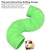 Zerodis Retractable Tunnel Toy for Small Animals, Promotes Exercise & Exploration - Suitable for Mink, Guinea Pig, Groundhog, Hedgehog, Chinchilla (Green)