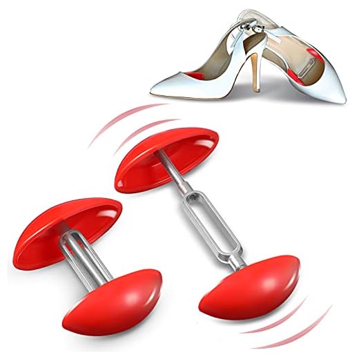 2 Ensanchadores de Zapatos Ajustables Moldeadora Mini de Zapatos Horma de Hombres y Mujeres Expansor de Ancho de Zapatos Ensanchador de Zapatos para Zapatos de Hombres y Mujeres, Rojo