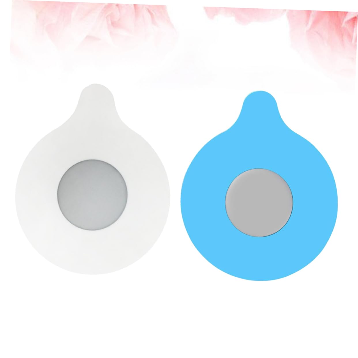 BRIGHTFUFU 2pcs Tub Stopper Drain Plug Basin Plug for Bathroom Laundry Kitchen Blue White Easy to Clean Strong Adhesion Seal for Drain Protection