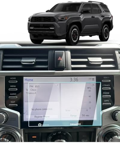 2020-2024 4runner Screen Protector For Toyota 4runner (SR5/SR5 Premium/Limited/TRD Pro/TRD Off-Road/TRD Off-Road Premium) 8" Touchscreen, 2024 4runner Accessories 9H Tempered Glass Anti-Fingerprints