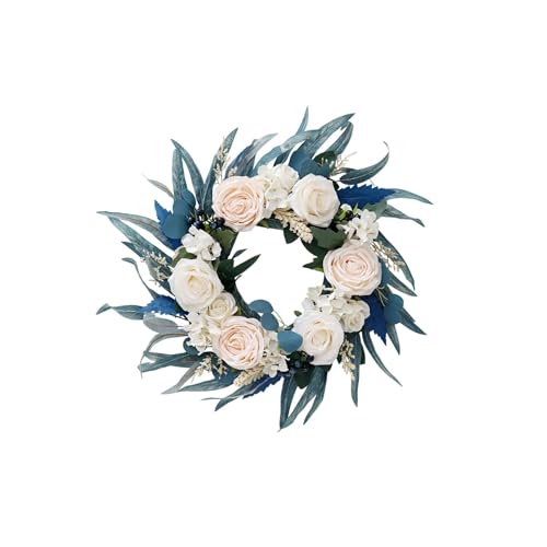 Guirnalda de rosas con hojas de diseño realista y alta densidad 7