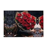Améliorez votre temps libre avec le puzzle en bois imprimé WZYWHJ Bouquet de roses rouges de 1000 pièces – Fabriqué à partir de matériaux de haute qualité et respectueux de l'environnement, ce puzzle inodore offre aux adultes un moyen idéal de se détendre et de se détendre, ce qui en fait un puzzle idéal pour soulager le stress pour votre routine quotidienne.