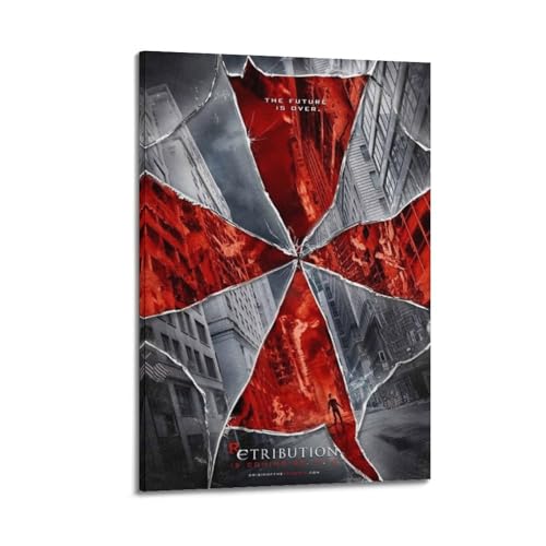 SDYFERBX Póster artístico de Resident Evil Game 32, póster decorativo de lienzo para pared e impresión artística moderna para dormitorio familiar, pósteres de 40 x 60 cm