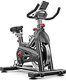 FIT4YOU Exercise Bike Indoor Cycling Home Gym Workout Cardio Fitness Adjustable Resistance LCD Monitor FY-EB07 Black