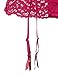 Cosabella Women's Magnolia Garter Belt, Deep Ruby, Large