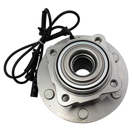 Image of TRQ 2 Piece Rear Wheel Bearing & Hub Assembly Set with ABS Sensor Compatible with 2012-2015 Nissan Armada