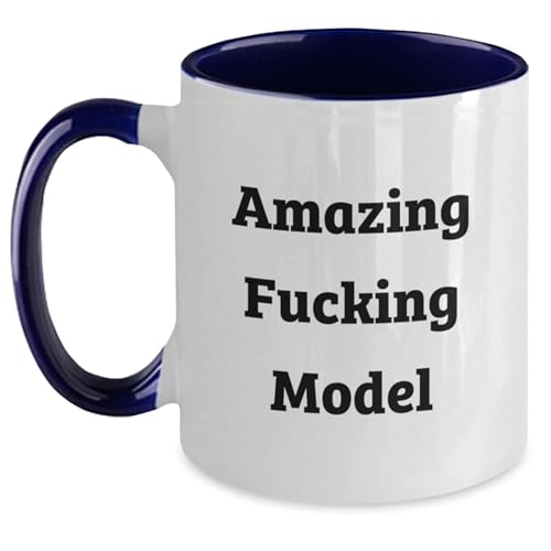Funny Model Two Tone Coffee Mugs Gifts for Men Friends