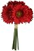 Red Daisy Bouquet - Bridal Wedding Bouquet