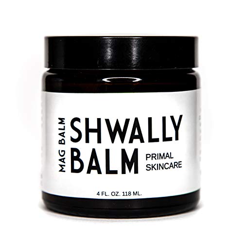 Shwally Paleo Magnesium Oil Cream - A True Seed-Oil Free & Primal Mag Balm - 100% Grass Fed Tallow, Avocado, Extra Virgin Olive Oil With Zechstein Magnesium - Mild Geranium-Rose Scent #TOP6