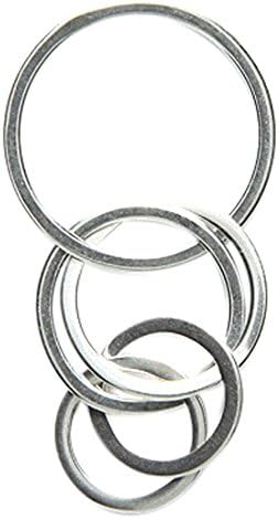 Amoracast Sterling Silver Focal Multiple Hoops 17x35mm, 17 x 35mm