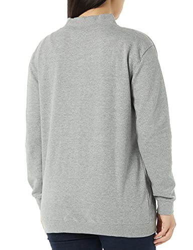 Image of AmeriMark Women Fleece Snap Button Cardigan Sweatshirt Coat - Ladies Soft Lightweight Warm Long Sleeve Jacket with Pockets