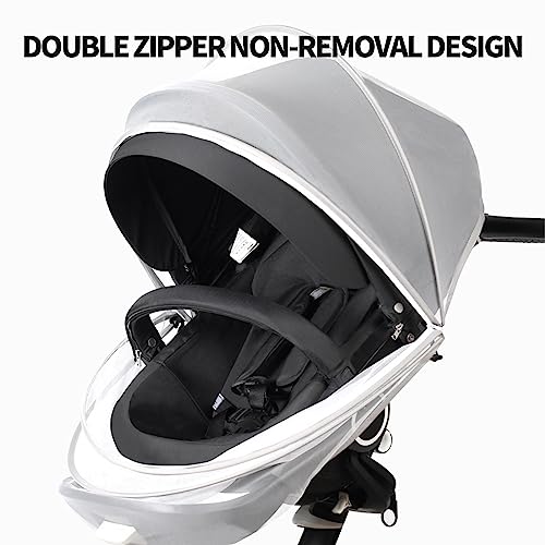 Mosquito Net for Stroller,Encrypted Stroller Mosquito Net Full Cover with Double Zipper,Breathable & Foldable Netting for Baby Cover(White)