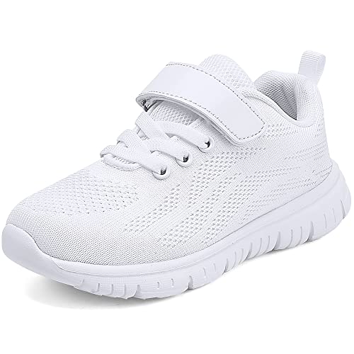Little Kids/Big Kids Boys Girls Sneakers Fashion Lightweight Breathable Strap Athletic Tennis Sports Running Walking Shoes