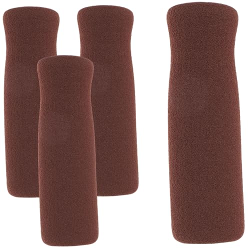 VALICLUD 4Pcs Cane Handle Grip Replacement Thicken Comfort Grips for Walking Cane Lightweight Easy Installation Non Slip Surface for Seniors Hand and Wrist Relief