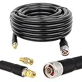 MOOKEERF KMR400 N Male to SMA/RP-SMA Male Cable KMR400 RF Coaxial Cable with N-Male and RP-SMA/SMA...