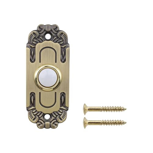 Geesatis Metal Doorbell Push Button,Universal Metal Lighted Up Door Bell Wired Ringer Push Button,Garage Door Opener Switch,1Pack by Geesatis - Used condition - US$15.20