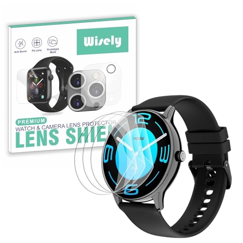 Image of Wisely |3pcs| Screen Guard Protector For Noise Twist Go Smartwatch |1.39 inch| Bubble Free, Easy installation kit, Clear HD, Full Cover