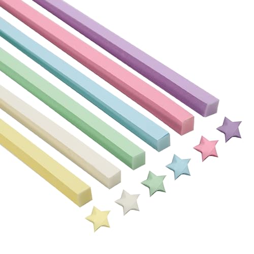 Papier origami étoiles double face pastel pour loisirs créatifs et DIY