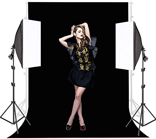 Boltove-6FTX9FT-Black-Backdrop-Background-Rod-Pocket-for-Photography-BackdropPhotoshoot-BackgroundVideo-Production-Home-DecorationWeddings-Newborns-Product-Photography-Screen-Video-Curtain