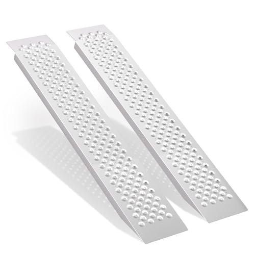 TEUWXLO Aluminum Shed Ramp Pair-47.2